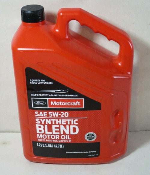 Motorcraft SAE 5W-20 Synthetic Blend Motor Oil 1.25 Gallon 5QTS. XO5W205Q3SP, 031508698765