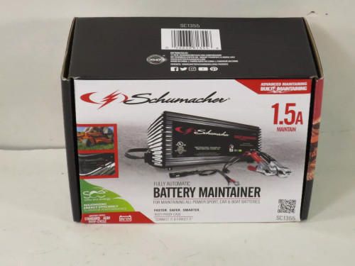 Schumacher SC-1355 Battery Maintainer Trickle Charger 6/12V Auto Start 1.5AMP Schumacher SC-1355 Battery Maintainer Trickle Charger 6/12V Auto Start 1.5AMP
