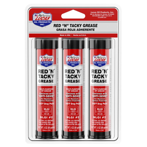 Lucas 10318 Red 'N' Tacky Multi-Purpose Grease Stick 3oz