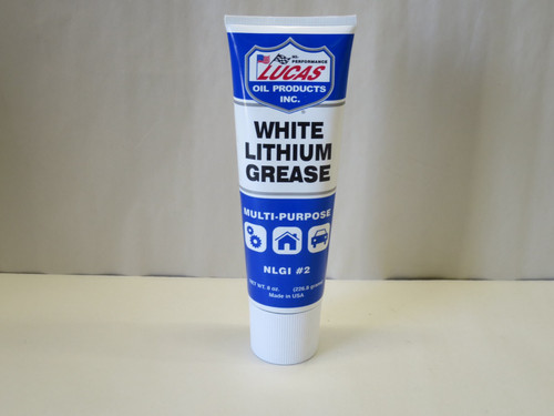 Lucas 10533 White Lithium Grease 8oz Squeeze Tube
