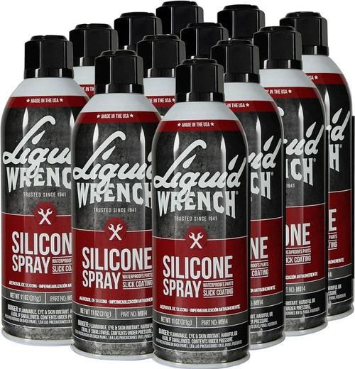 Liquid Wrench M914 Silicone Spray Slick Coating 11oz Aerosol Can Case of 12