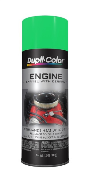 Dupli-Color DE1641 Engine Enamel Paint- Gloss Grabber Green 12oz Aerosol Can
