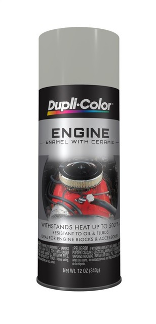 Dupli-Color DE1650 Engine Enamel Paint- Gloss Cast Aluminum 12oz Aerosol Can
