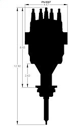 MSD 8387 Distributor, Chrysler 440, 426, Ready-to-Run