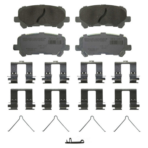 Wagner Brakes OEX1281 Disc Brake Pad Set OEX Ceramic Rear Premium