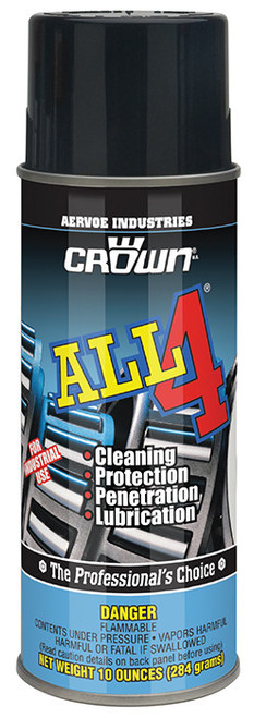 Aervoe 7340 Crown All-4 Penetration Lubrication 10oz Can Case of 6