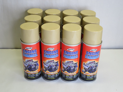 Aervoe 580 Engine Enamel Paint Cummins Beige 12oz Can Case of 12