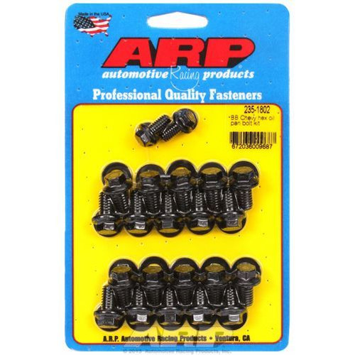 ARP 235-1802 Oil Pan Bolt Kit Steel Hex Black Oxide
