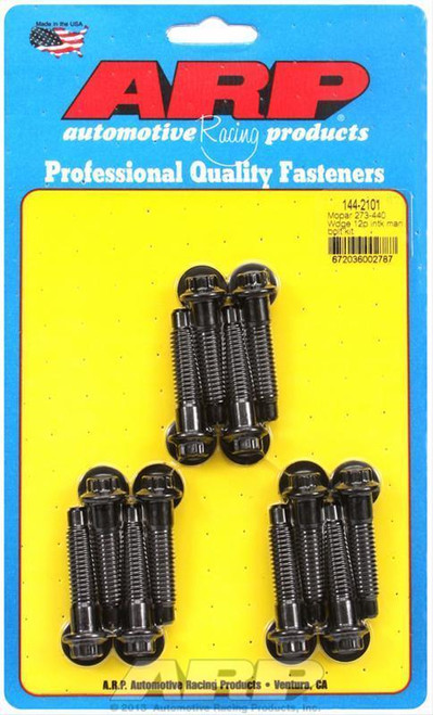 ARP 144-2101 Intake Manifold Bolt Kit 12-pt Black Oxide