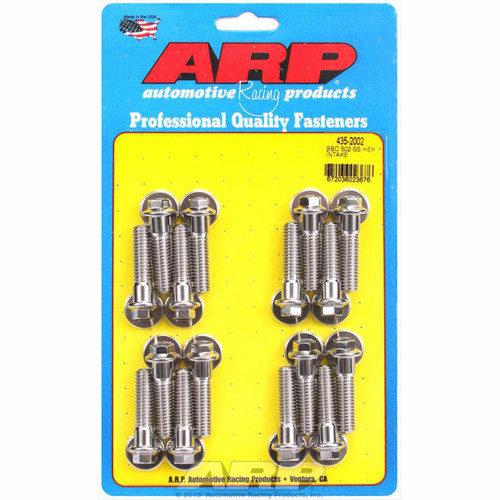 ARP 435-2002 Intake Manifold Bolt Kit Stainless Hex Chevy 502