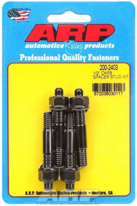 ARP 200-2403 Carburetor Stud Kit Black Oxide 5/16" Thread 2.225" OAL with 1/2"