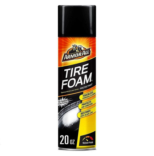 Armor All 40320 Tire Foam Restores Deep-Black Look 20oz Can