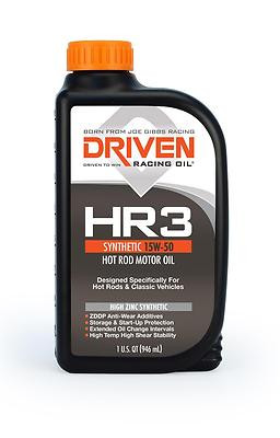 Driven 01606 HR3 15W-50 Synthetic Motor Oil w/ZDDP 1-Qt