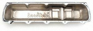 Edelbrock 4485 Engine Valve Cover Set-Signature Standard Steel Chrome