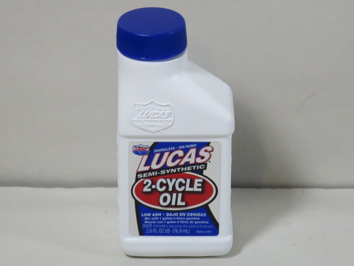 Lucas 10058 Semi Synthetic 2-Cycle Oil 2.6oz Bottle Case of 6