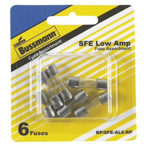 Eaton Bussmann BP/SFE-AL6RP SFE Fuse Assortment 6-Pack
