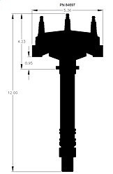 MSD 84697 Pro-Billet Crank Trigger Distributor Chevrolet