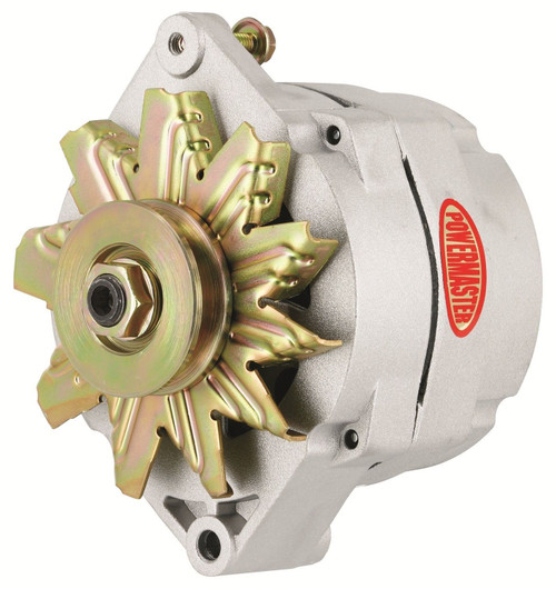 Powermaster 8002 GM Racing 12SI Natural 100AMP Alternator 1V Pulley 1 or 3 Wire