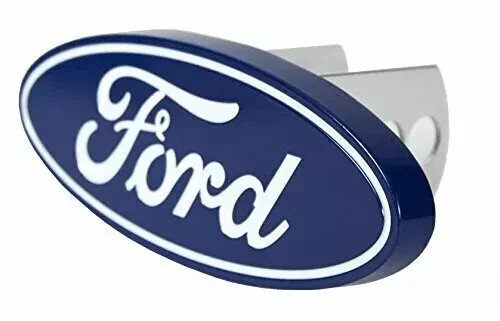 PlastiColor 002236 Ford Blue Oval Metal Hitch Cover Hitch Plug 2" & 1 1/4"