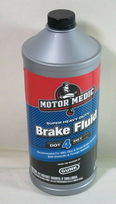 Motor Medic M4532 DOT 4 Super Heavy Duty Brake Fluid - 32 oz. Case of Six Bottles, 078698101286, hpc503, Classic Survivor, Classicsurvivor, Specialized Engine Parts, jamhook503