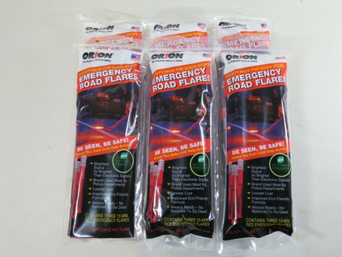 Orion Safety Products 3153-08 3-15 Minute Road Flares 18 Flares - Case of 6,