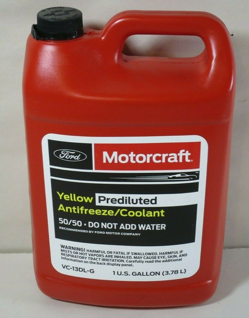 Genuine Ford Anti-Freeze/ Coolant VC-13DL-G Yellow 50/50 Case of Six Gallons