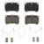 Wagner ZD466A Quickstop Ceramic Disc Brake Pad Set