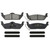 Wagner SX1012 SevereDuty Semi-Metallic Disc Brake Pad Set