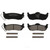 Wagner ZD1041 Quickstop Ceramic Disc Brake Pad Set