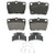 Wagner ZX1051 Quickstop Semi-Metallic Disc Brake Pad Set