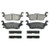 Wagner ZX1120 Quickstop Semi-Metallic Disc Brake Pad Set