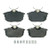 Wagner ZX838 Quickstop Semi-Metallic Disc Brake Pad Set