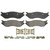 Wagner ZX966A Quickstop Semi-Metallic Disc Brake Pad Set