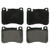Wagner ZX1121 Quickstop Semi-Metallic Disc Brake Pad Set