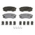 Wagner Brakes OEX606 Disc Brake Pad Set OEX Ceramic Rear Premium