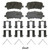 Wagner Brakes OEX1281 Disc Brake Pad Set OEX Ceramic Rear Premium
