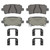 Wagner Brakes OEX1430 Disc Brake Pad Set OEX Ceramic Rear