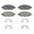 Wagner Brakes OEX1649 Disc Brake Pad Set OEX Ceramic Front Premium