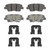 Wagner Brakes OEX1544 Disc Brake Pad Set OEX Ceramic Rear