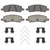 Wagner Brakes OEX1647 Disc Brake Pad Set OEX Ceramic Rear Premium