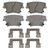 Wagner Brakes OEX1057 Disc Brake Pad Set OEX Ceramic Rear
