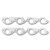 Remflex 2013 Exhaust Header Gasket Set Round Port Graphite