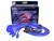 Taylor Cable 74676 Spark Plug Wire Set; Spiro Pro Blue 8mm for Dodge/Jeep