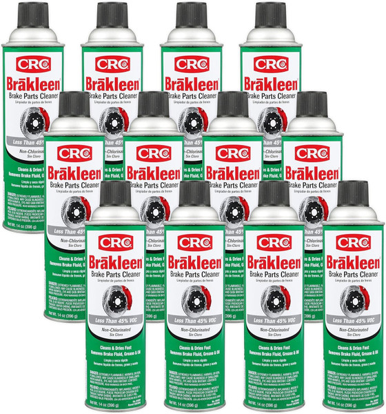 CRC 05084 Brakleen Brake Parts Cleaner Non-Chlorinated 14oz Can Case of 12