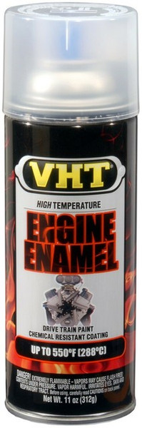 VHT SP145 High Temp Paint; Engine Enamel 11oz Gloss Clear 550°F Case of 6