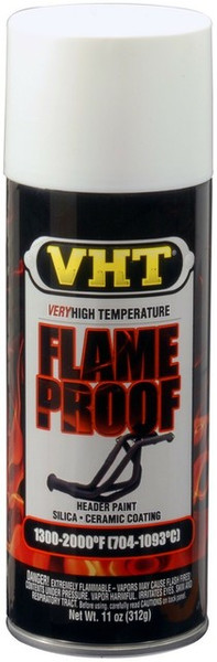 VHT SP101 High Temp Paint; FlameProof 11oz Aerosol Flat White 1300-2000°F