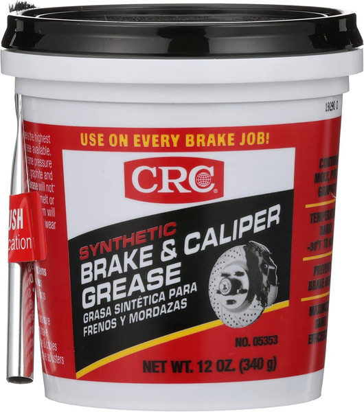 CRC 05353 Synthetic Brake and Caliper Grease 12oz Tub with Brush