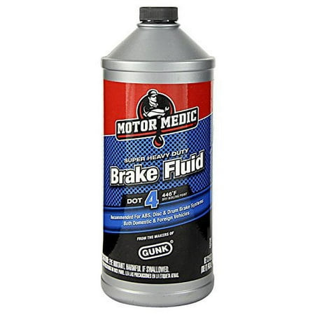 Motor Medic M45-32 DOT 4 Super Heavy Duty Brake Fluid 32oz Bottle Case of 6