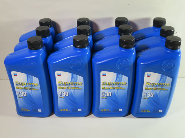 Chevron 224114722 Supreme Motor Oil SAE30 1-Qt Case of 12