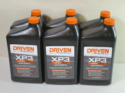 Driven 00306 XP3 10W-30 Synthetic Racing Motor Oil 1-Qt Pack of 6